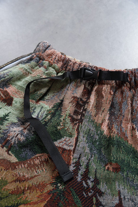 remake jaquard cargo shorts