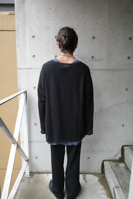 HAPPYEND mesh tee black