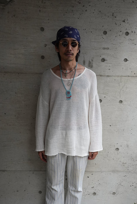 HAPPYEND mesh tee white