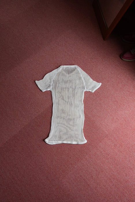 70s danish army fishnet tee