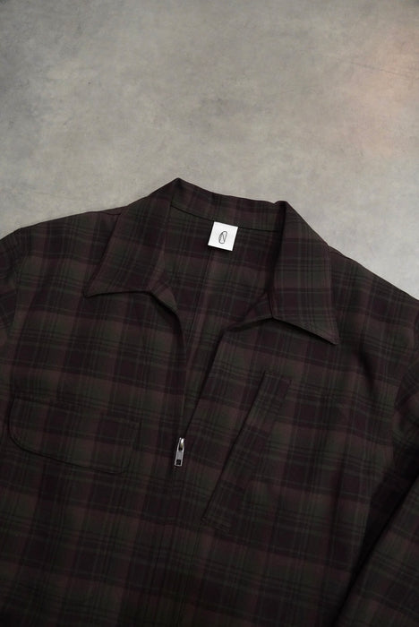 N.C. "A.R SUIT" brown plaid