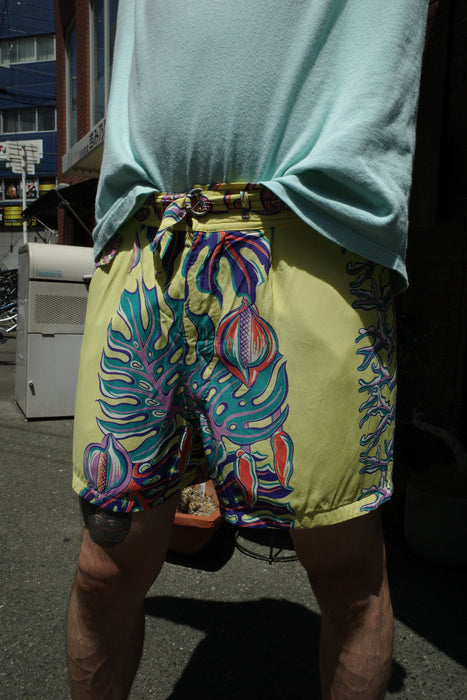 50s KAMEHAMEHA rayon beach shorts