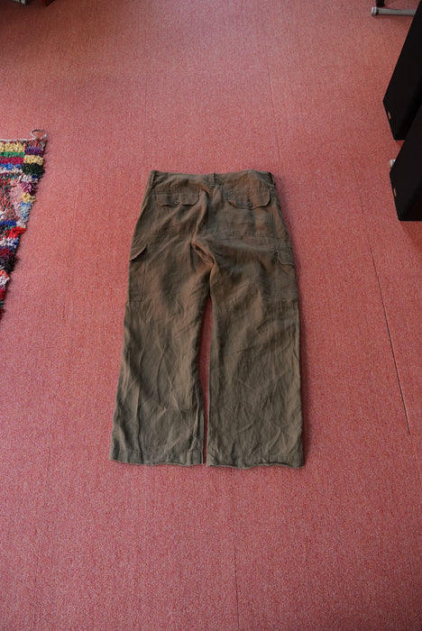 00s BANANA REPUBLIC linen cargo pants