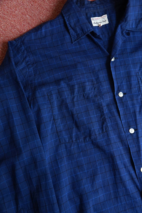60s Hathanay cotton check shirt