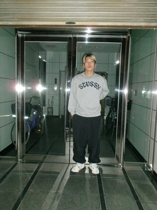 00s STUSSY flocked sweat