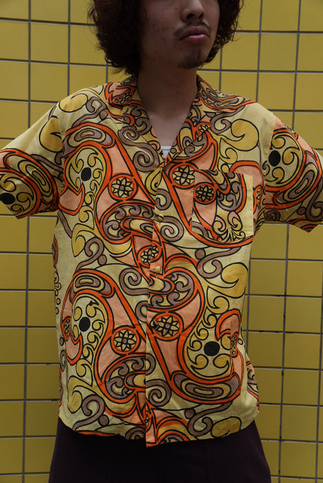 80s LIVIO DE SIMONE tribalpattern shirts