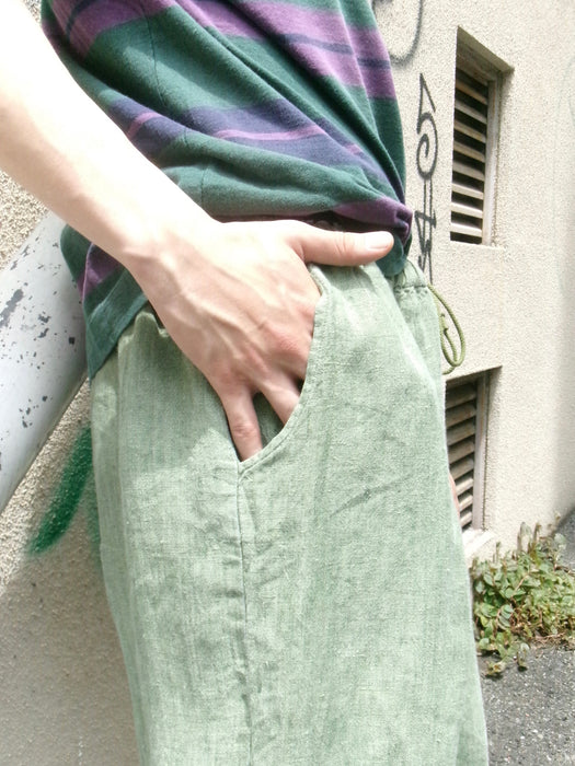 90s FLAX easy linen pants
