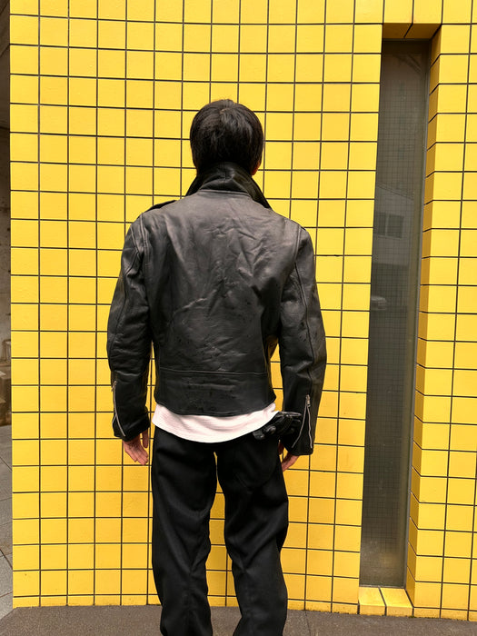 Louis dowble breasted leather riders