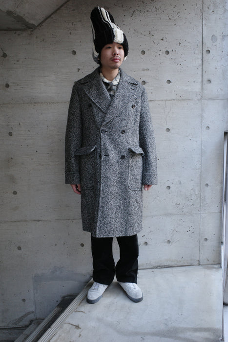 EMPORIO ARMANI virgin wool×alpaca coat