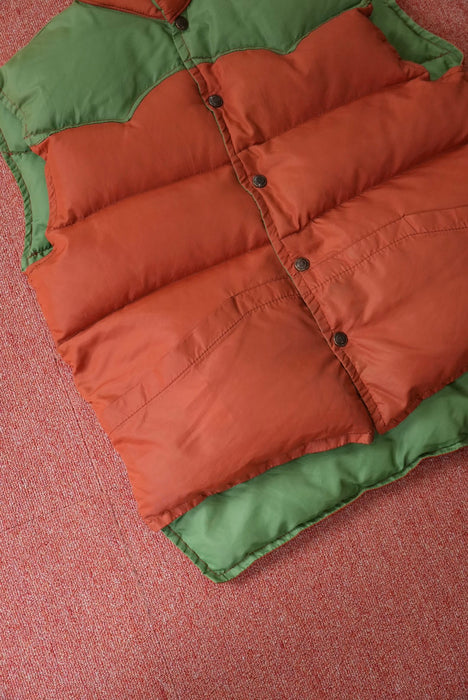 80s 2tone goosedown vest
