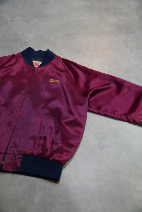 80s Super Stiches satin blouson