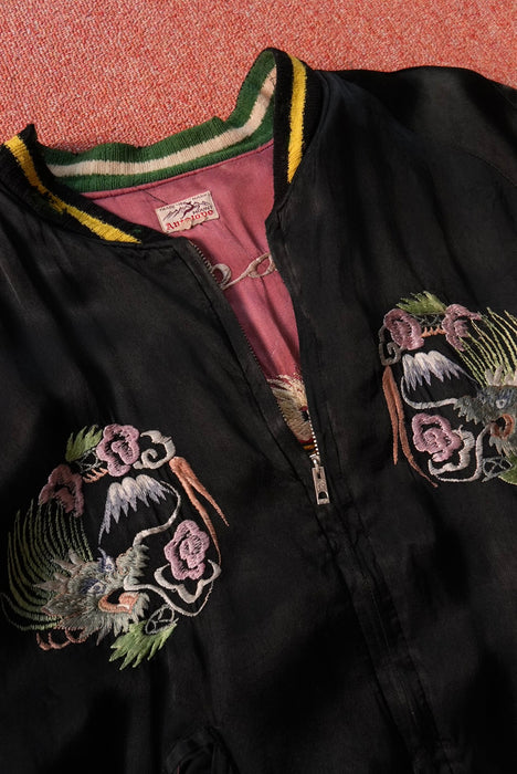 50s satin souvenir jacket