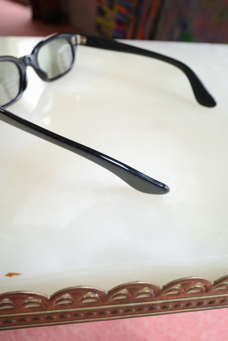 6.70s Italian black acetate optical sunglasses