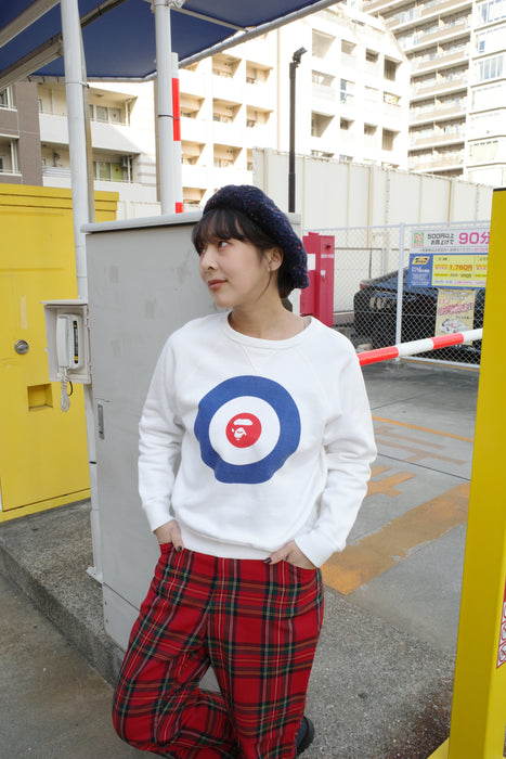 90s A BATHING APE target print sweat