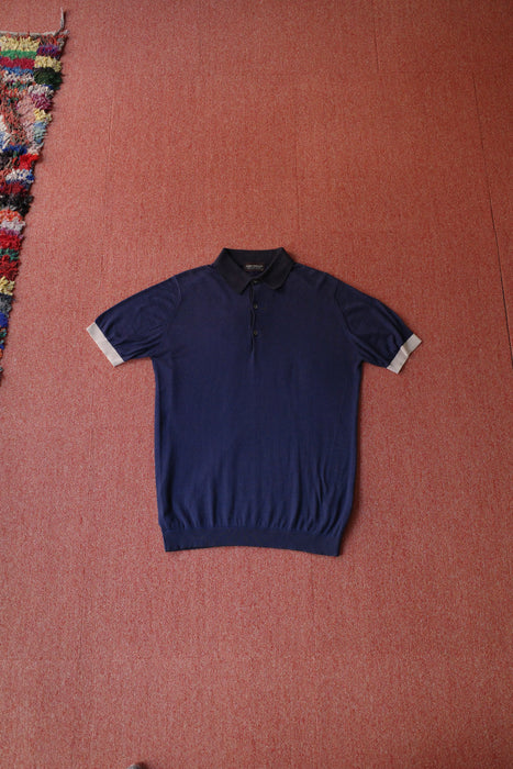00s JONN SMEDLEY sea island cotton polo shirt