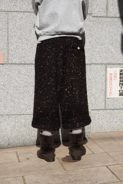 HAPPYEND HOKKORI tweed pants CHOCO