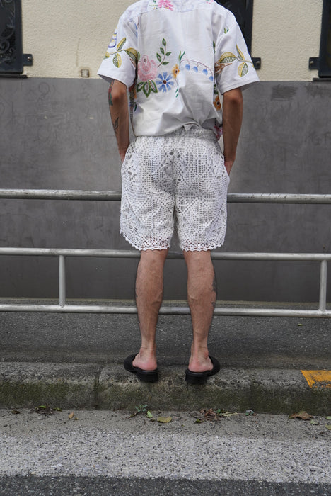 remake lace short pants