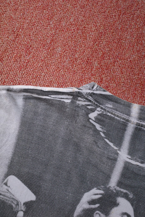 biker photo allover pattern tee