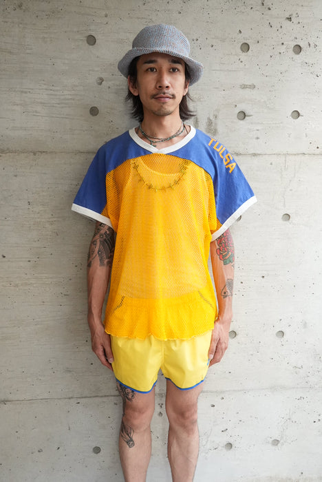 70s RUSSELL mesh football tee