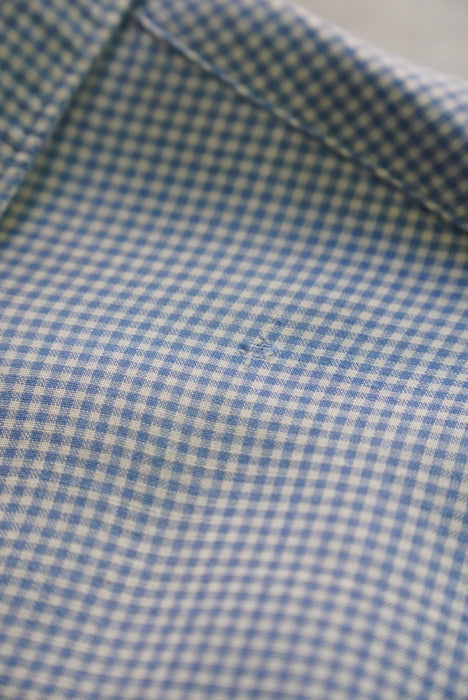 60s Amberley gingham B.D.shirt