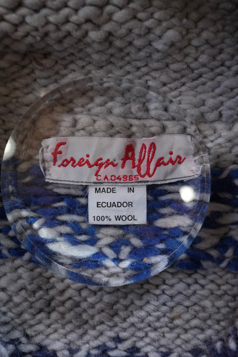 80s Foreign Affair Ecuador knit hoodie