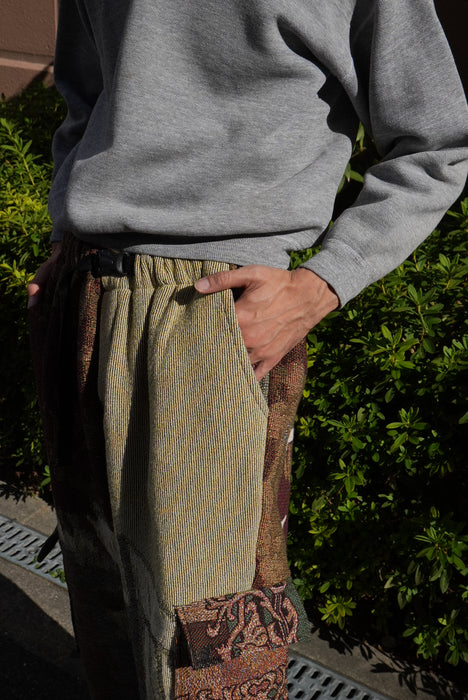 remake jaquard cargo pants