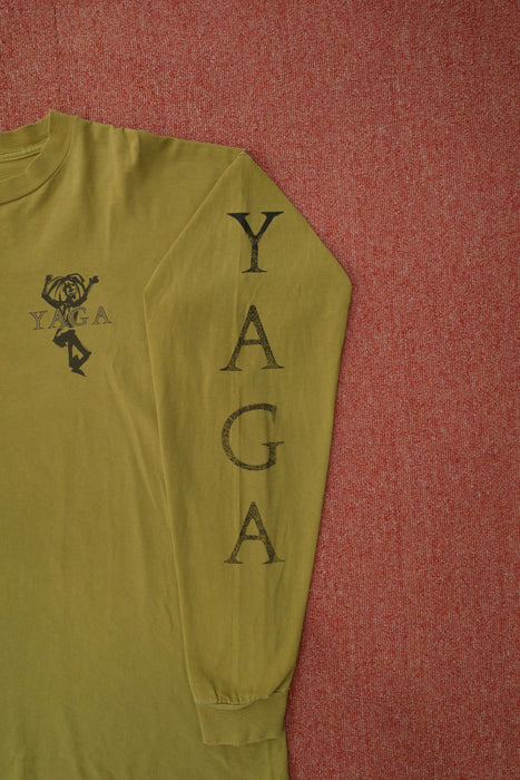 90s YAGA print long sleeve tee