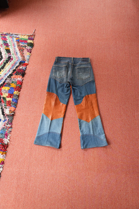 60s Hand Made by Denim Evalution leather 501 "E"