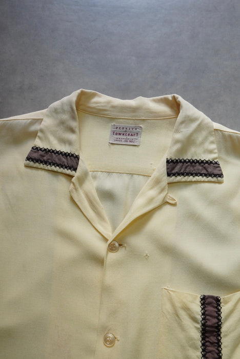 50s TOWNCRAFT rayon shirt