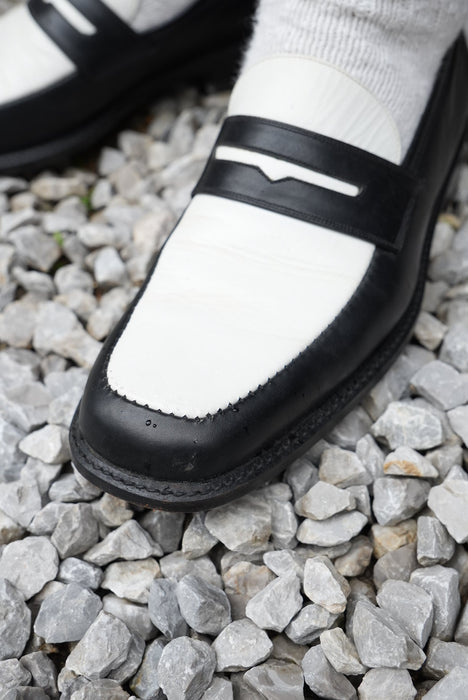 90s BACHRACH 2-tone penny loafer