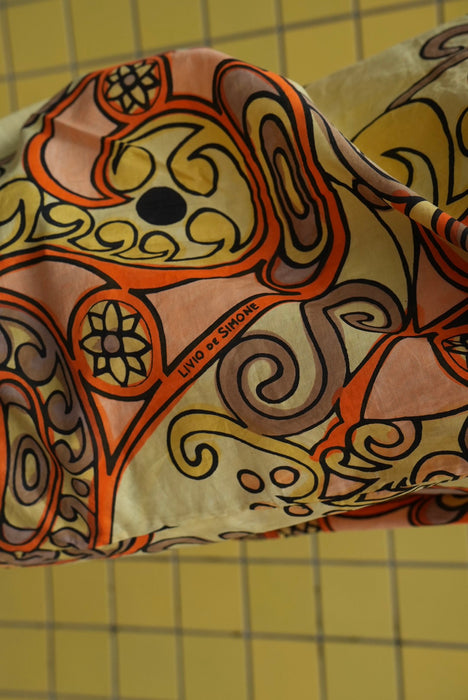 80s LIVIO DE SIMONE tribalpattern shirts