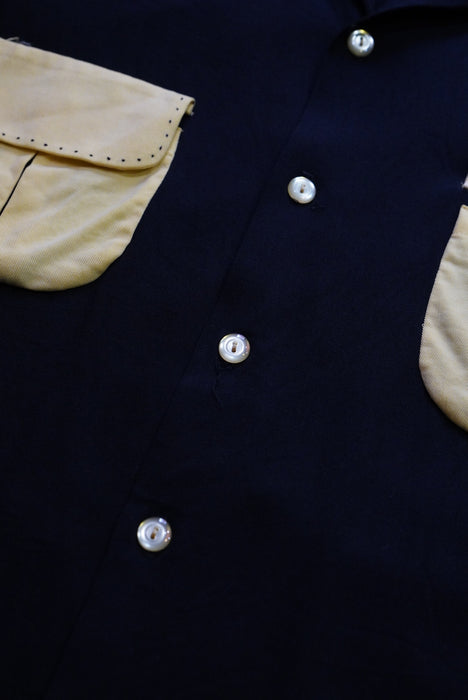 80s Cad Zoots  rayon gabardine shirt