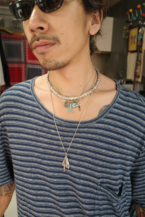90s Ralph Lauren linen×cotton border tee