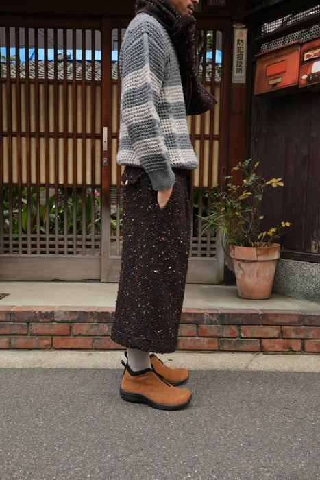 HAPPYEND HOKKORI tweed pants CHOCO