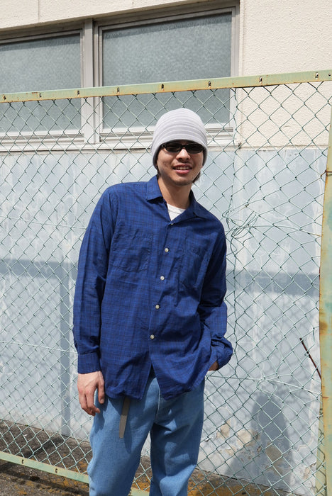 60s Hathanay cotton check shirt