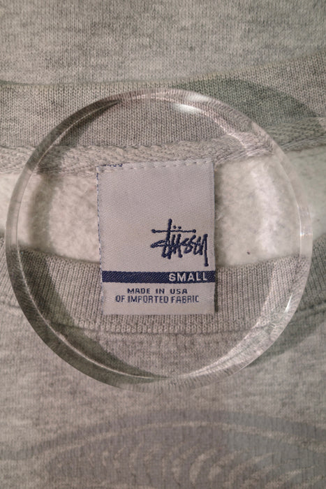 00s STUSSY flocked sweat