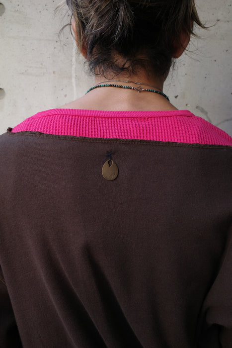 NAM Banana Ensemble Tee Brown/Pink size1