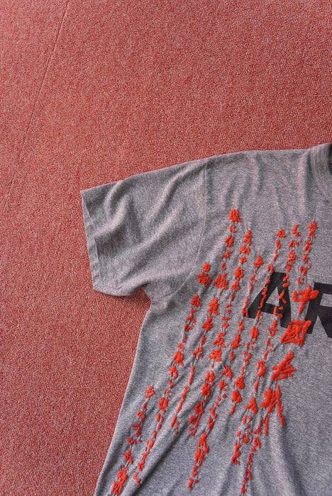 90s 中国長城 hand stitch tee