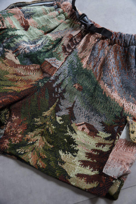 remake jaquard cargo shorts