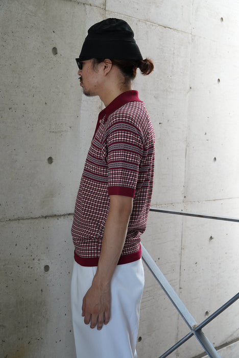 70s Donegal knit polo