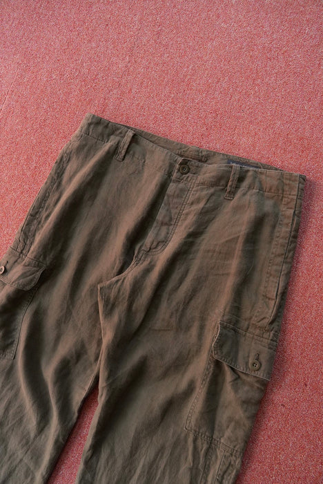 00s BANANA REPUBLIC linen cargo pants