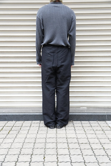C.M.P.Y 24YR BLACK Linen×Banboo 34inch