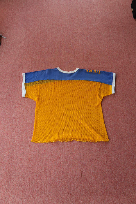 70s RUSSELL mesh football tee