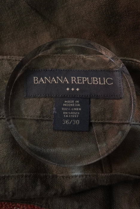 00s BANANA REPUBLIC linen cargo pants