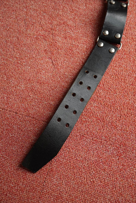 leather studs ring belt