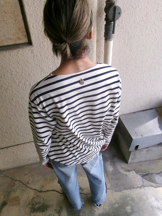 NAM Banana Basque Shirts WHITE/NAVY size1