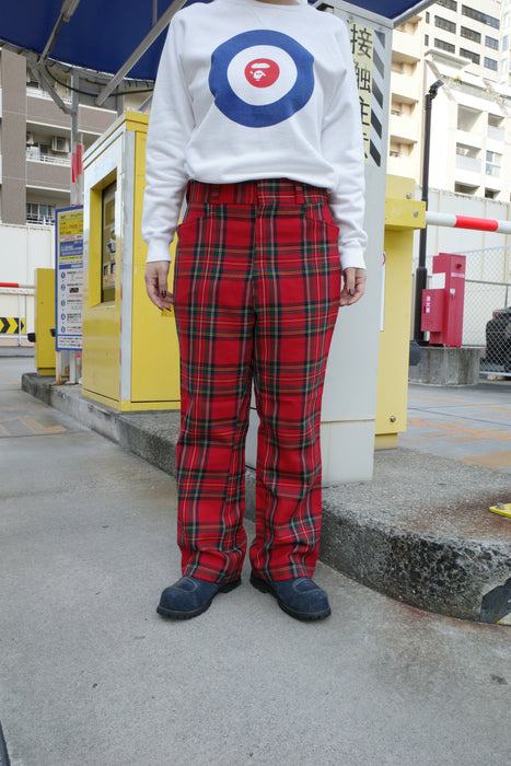 70s Tailor's Bench tartan check slacks