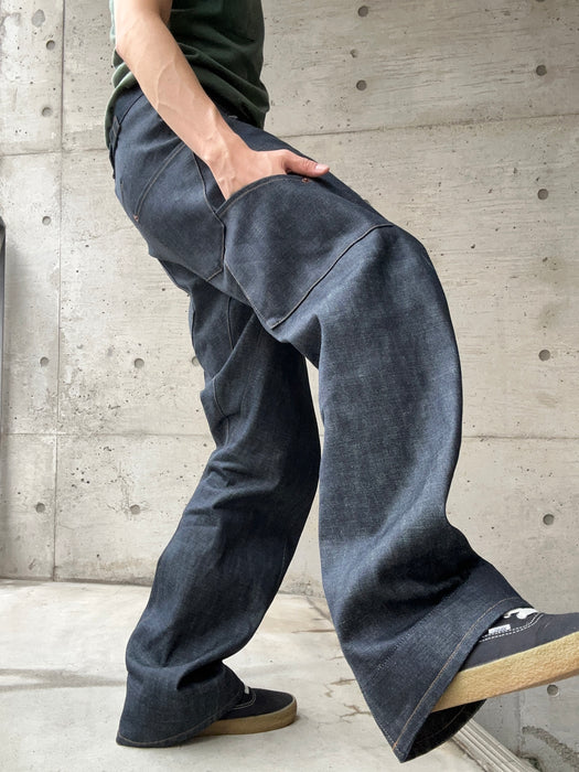 HAPPYEND drape painter denim