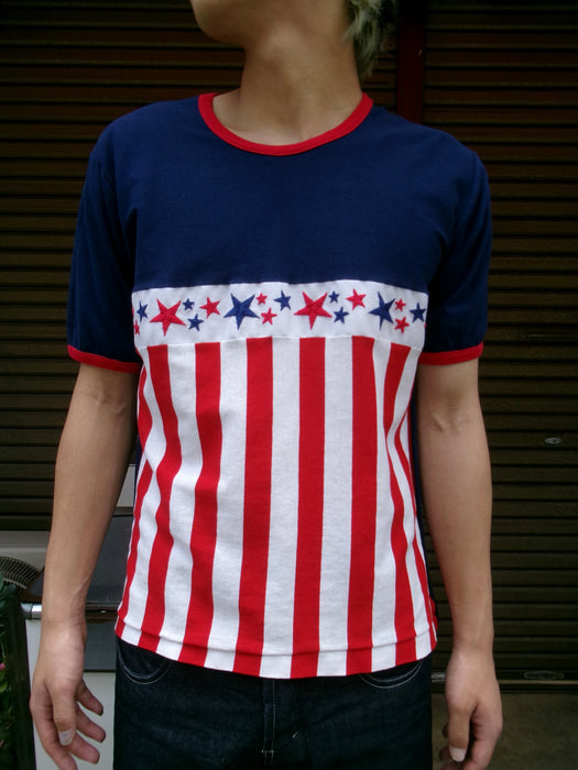 70s Custom Designed American ringer tee