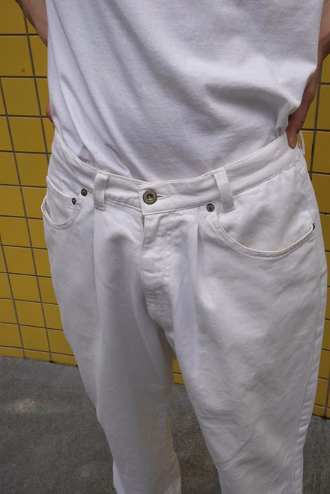 90s POLO SPORTSMAN white denim